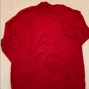 Talbots deep red turtleneck